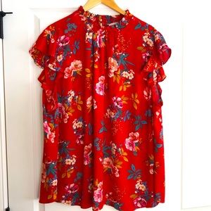 Loft short sleeve blouse